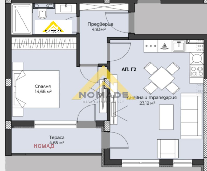 Te koop  1 slaapkamer Plovdiv , Christo Smirnenski , 72 m² | 89242763