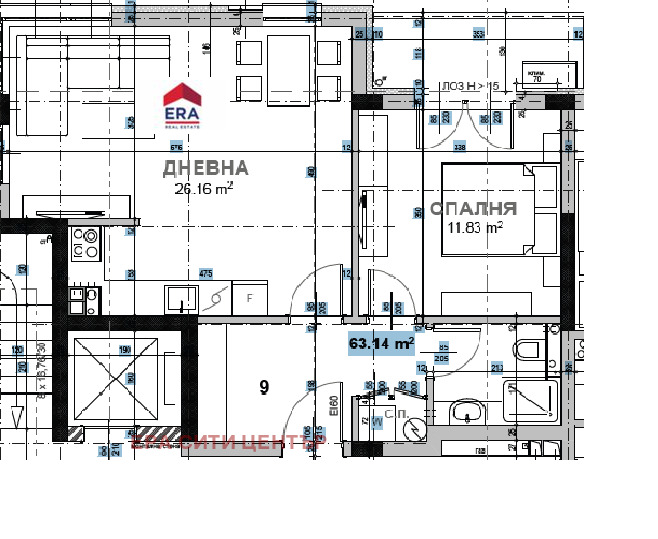 На продаж  1 спальня Стара Загора , Казански , 82 кв.м | 47608177