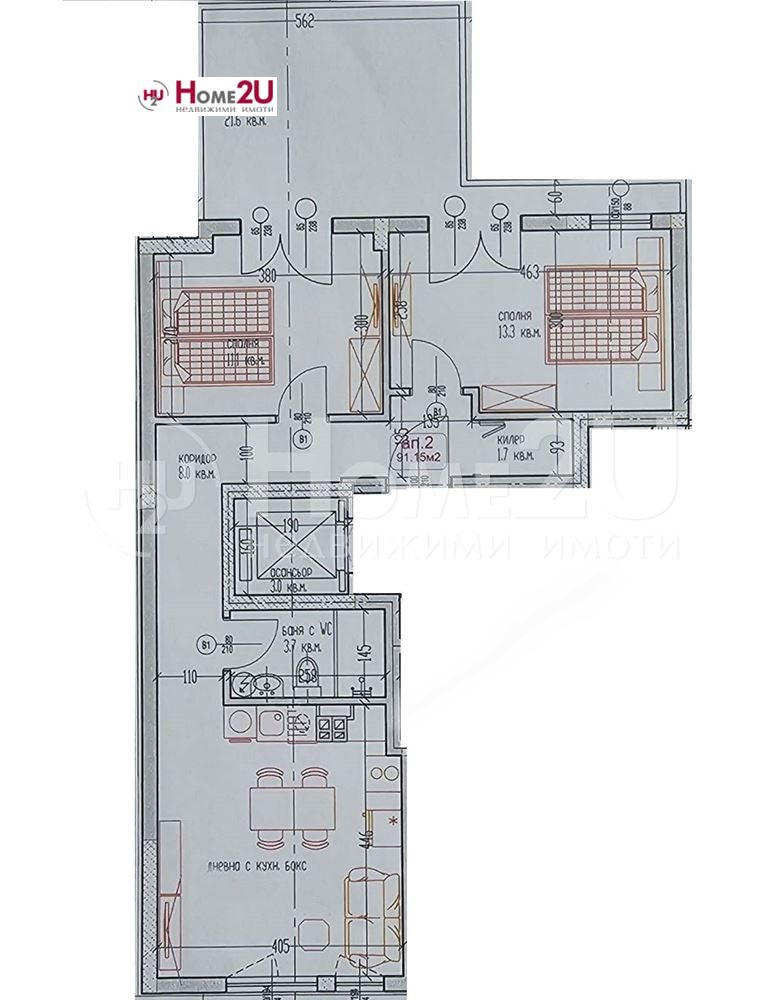 Продава  3-стаен град Варна , Лятно кино Тракия , 111 кв.м | 74576540 - изображение [2]