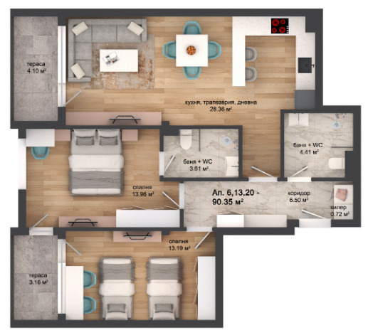 Продава  3-стаен град Пловдив , Кършияка , 103 кв.м | 63542790