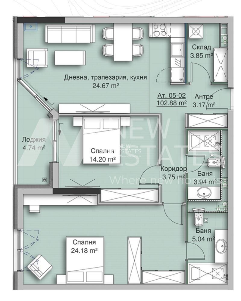 Продава 3-СТАЕН, гр. София, Кръстова вада, снимка 9 - Апартаменти - 55404788