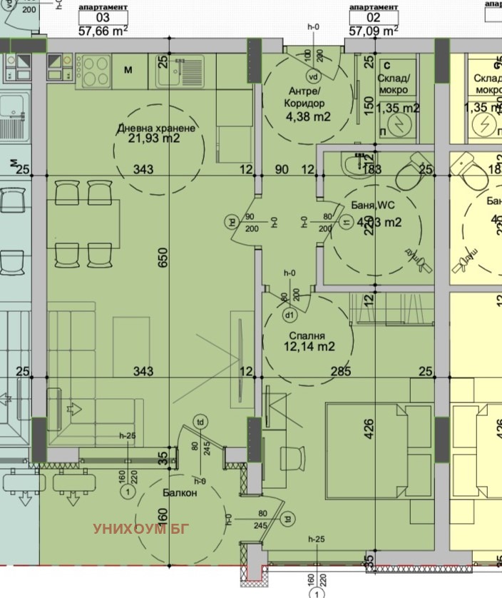 Продава 2-СТАЕН, гр. Бургас, област Бургас