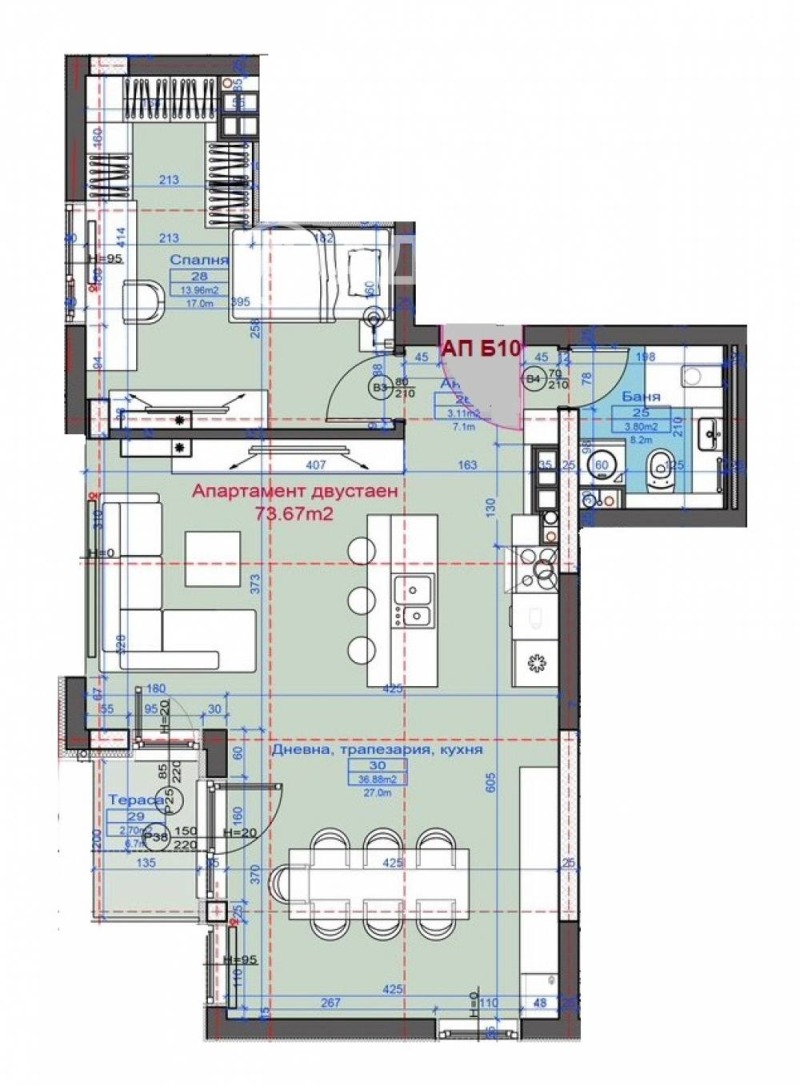 Продава 2-СТАЕН, гр. София, Бояна, снимка 4 - Апартаменти - 53150862