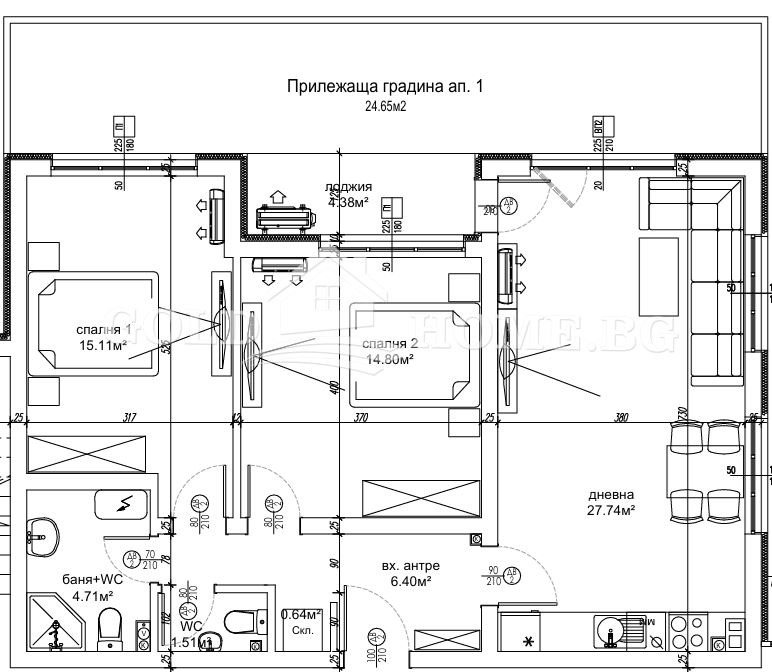 Продава 3-СТАЕН, гр. Пловдив, Остромила, снимка 2 - Апартаменти - 54274272