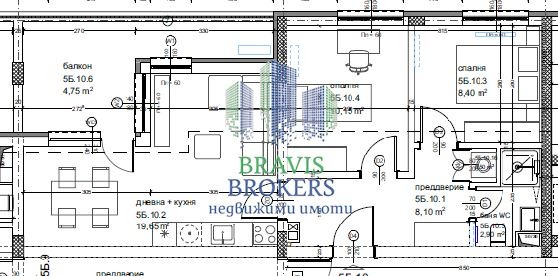 Eladó  2 hálószobás Varna , Kajsieva gradina , 78 négyzetméter | 76753829 - kép [2]