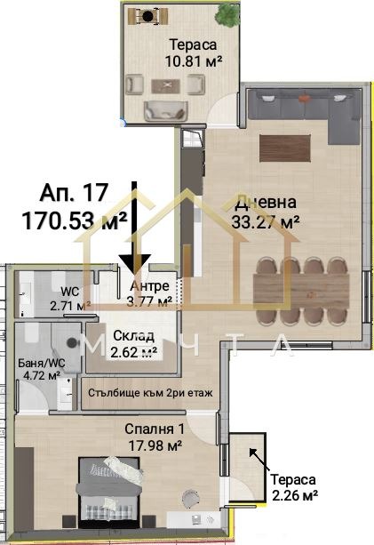 Προς πώληση  Μεζονέτα Σοφηια , Ζονα Β-19 , 171 τ.μ | 23938048 - εικόνα [3]