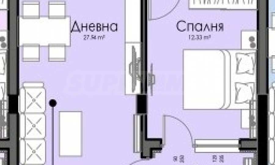 Продава 2-СТАЕН, гр. Бургас, Изгрев, снимка 2 - Апартаменти - 55903381