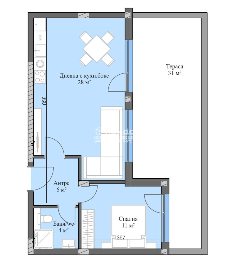 Zu verkaufen  1 Schlafzimmer Plowdiw , Karschijaka , 133 qm | 31503174 - Bild [2]