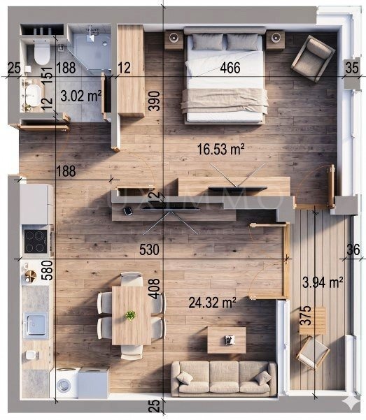 Продава 2-СТАЕН, гр. Пловдив, Христо Смирненски, снимка 2 - Апартаменти - 54687339