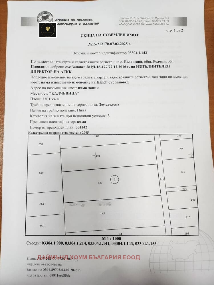 Продава ПАРЦЕЛ, с. Белащица, област Пловдив, снимка 1 - Парцели - 49180682