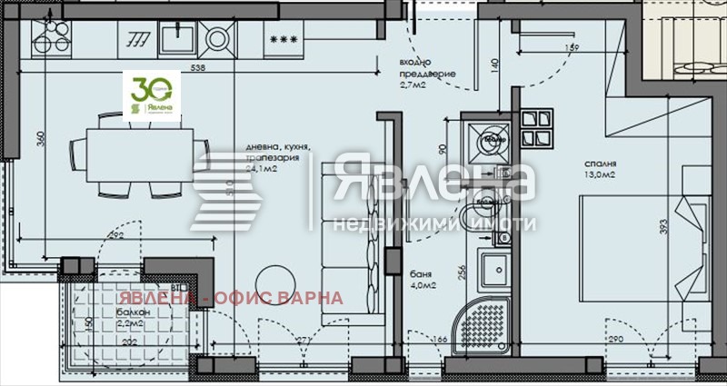 Продава 2-СТАЕН, гр. Варна, Център, снимка 2 - Апартаменти - 55547208