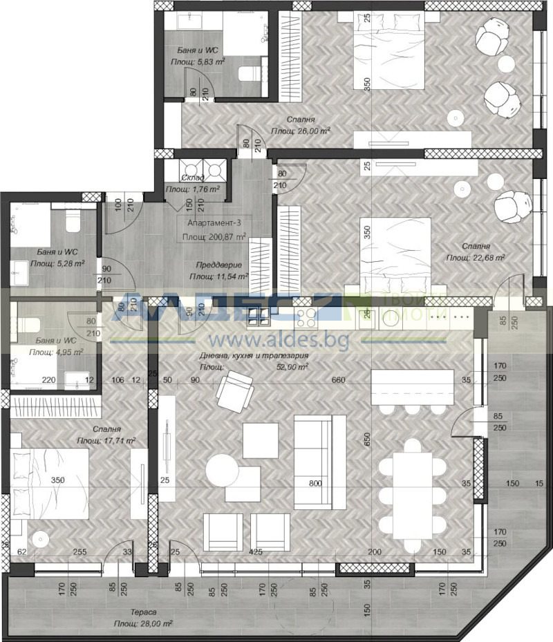 Till salu  3 sovrum Sofia , Centar , 237 kvm | 49626110