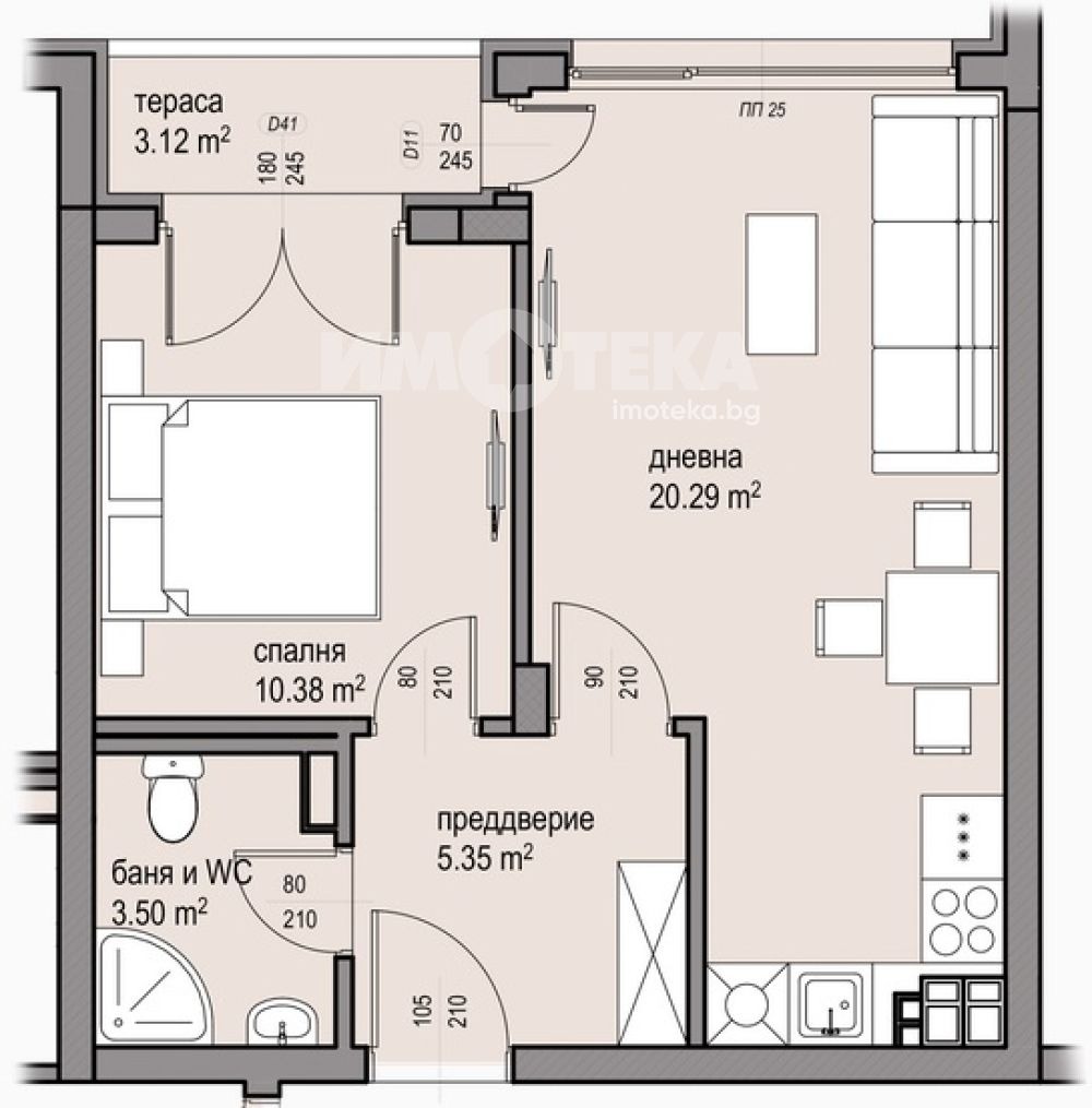 Продава 2-СТАЕН, гр. София, Малинова долина, снимка 4 - Апартаменти - 54302121