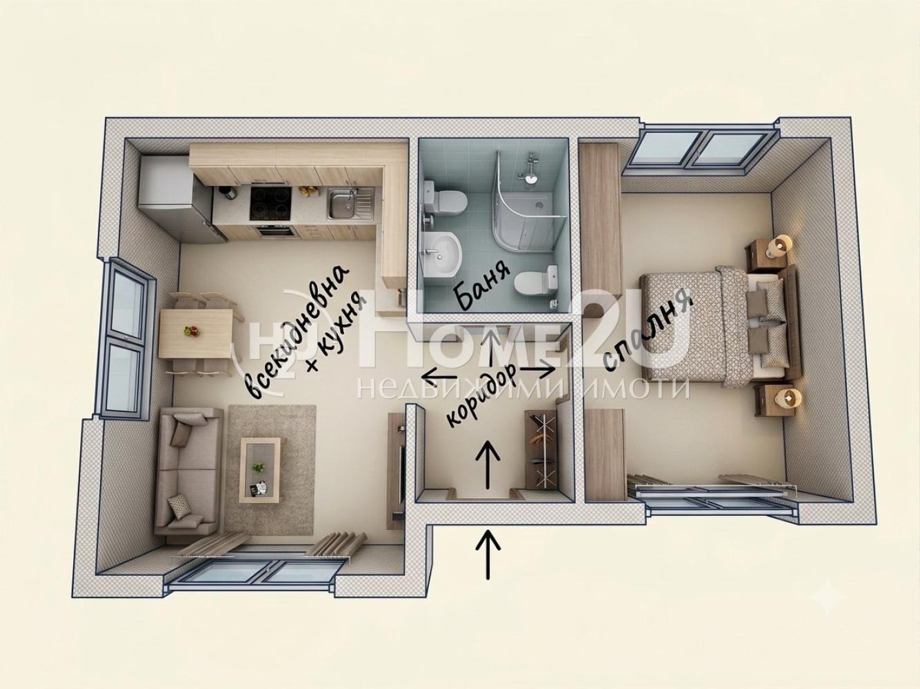Продава 2-СТАЕН, гр. Пловдив, Остромила, снимка 9 - Апартаменти - 55090869