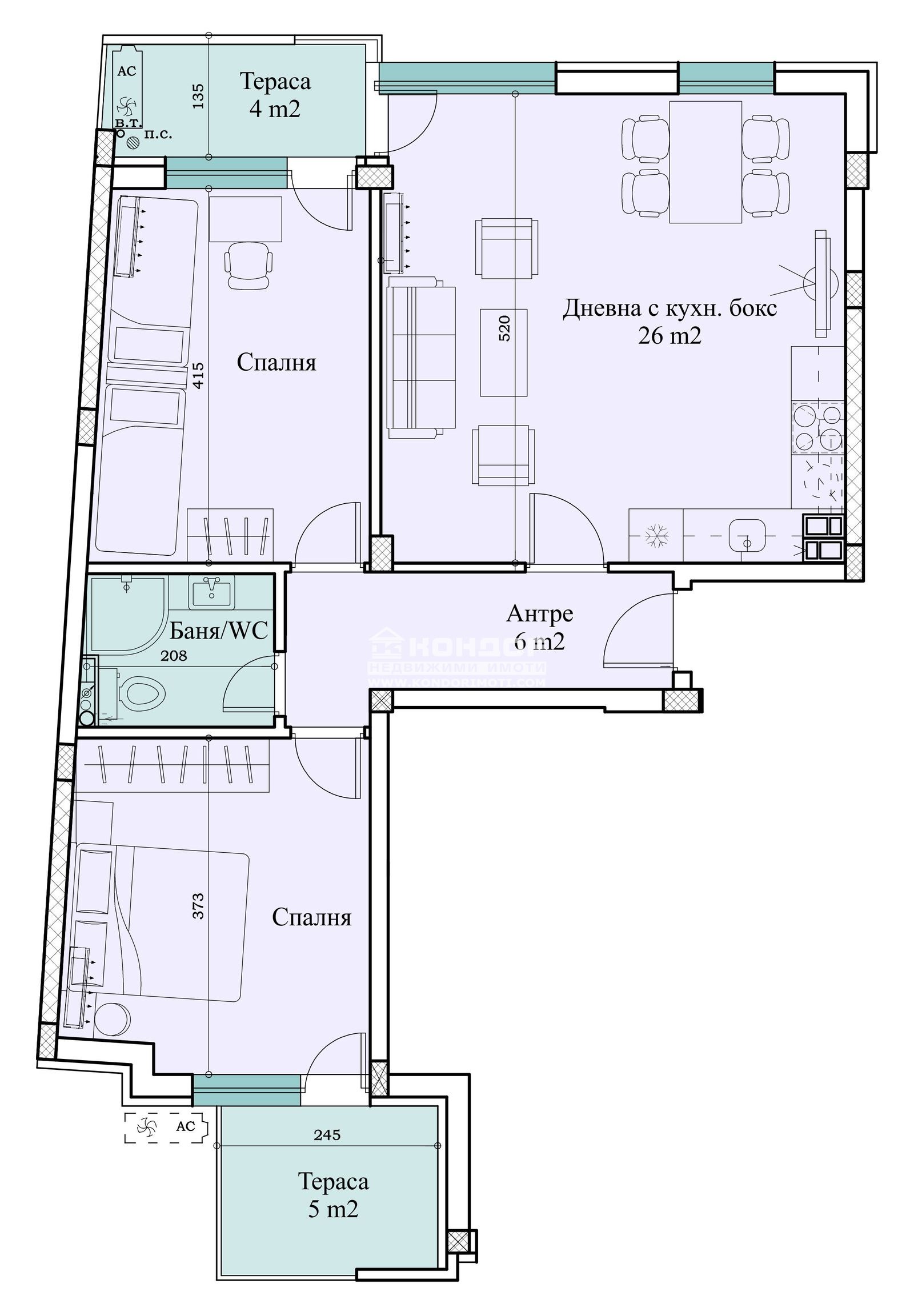 Продава 3-СТАЕН, гр. Пловдив, Център, снимка 2 - Апартаменти - 49952688