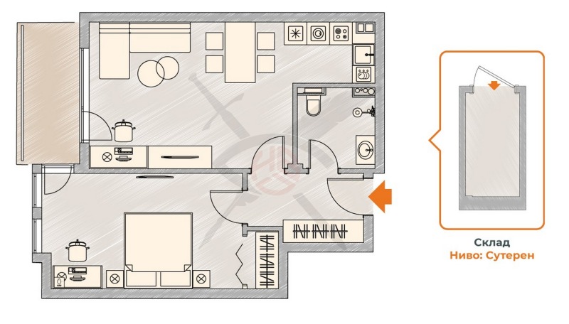 Продава 2-СТАЕН, гр. София, Малинова долина, снимка 1 - Aпартаменти - 49059042