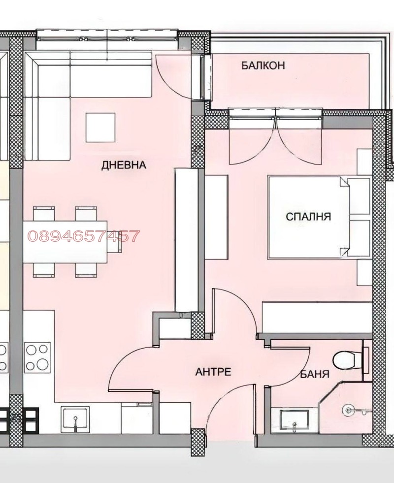 Продава 2-СТАЕН, гр. Варна, Кайсиева градина, снимка 2 - Апартаменти - 53101824