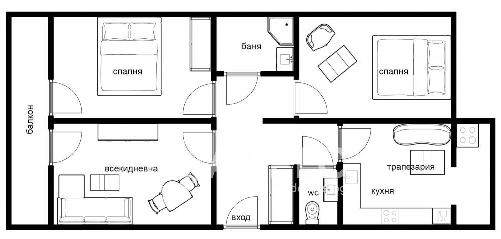 Продава 3-СТАЕН, гр. София, Бъкстон, снимка 4 - Апартаменти - 54817757