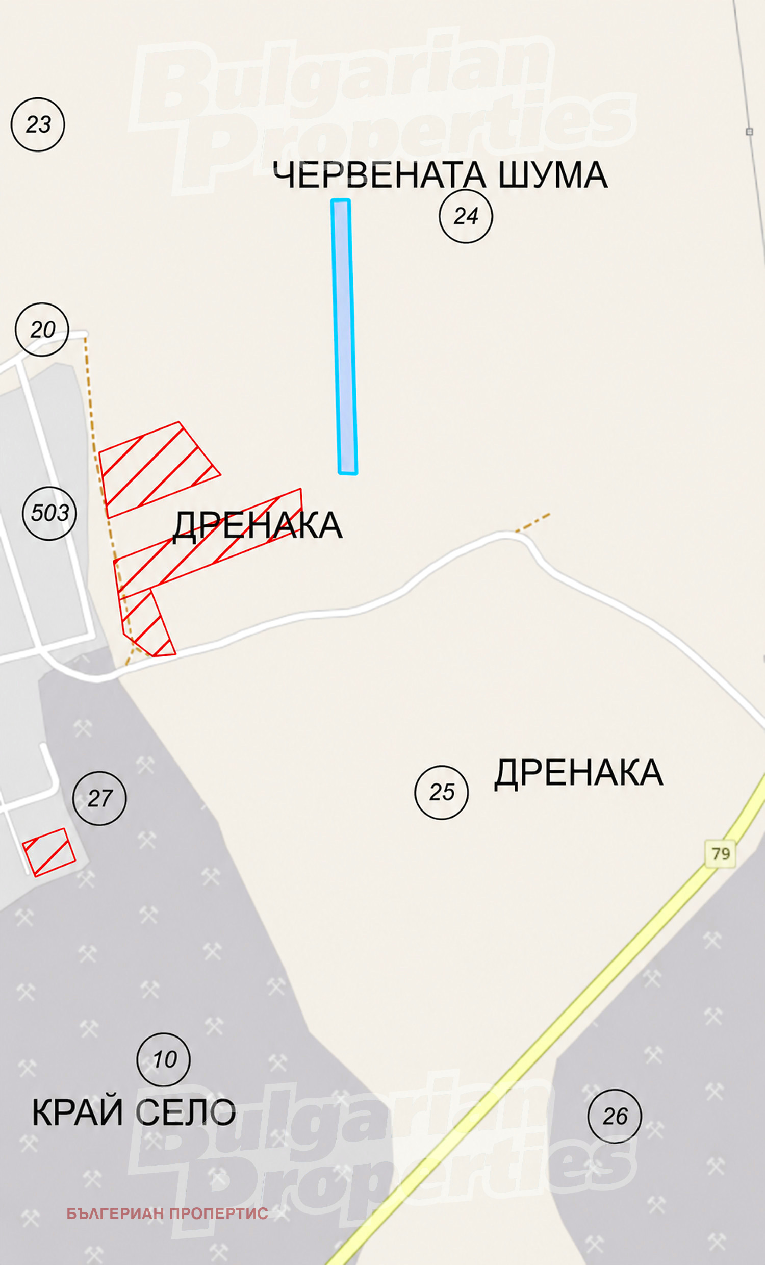 Продава ЗЕМЕДЕЛСКА ЗЕМЯ, с. Константиново, област Бургас, снимка 4 - Земеделска земя - 54626448