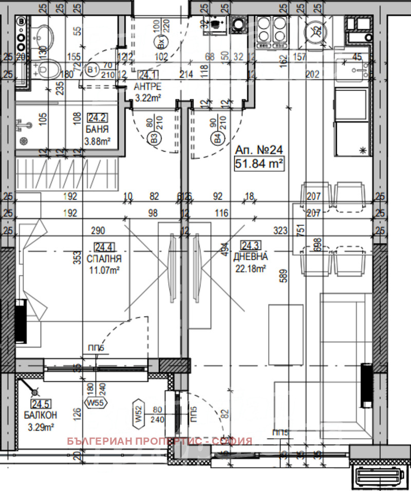 Продава 2-СТАЕН, гр. София, Манастирски ливади