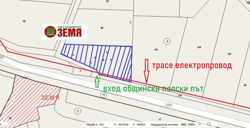 Продава ПАРЦЕЛ, гр. Пазарджик, Устрем, снимка 2 - Парцели - 52834899