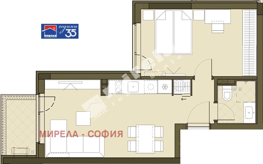 Продава 2-СТАЕН, гр. София, Връбница 1