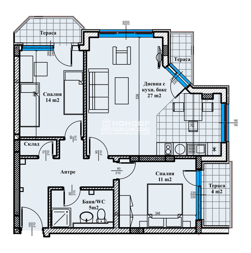 Продава  3-стаен град Пловдив , Кършияка , 104 кв.м | 67948228 - изображение [15]