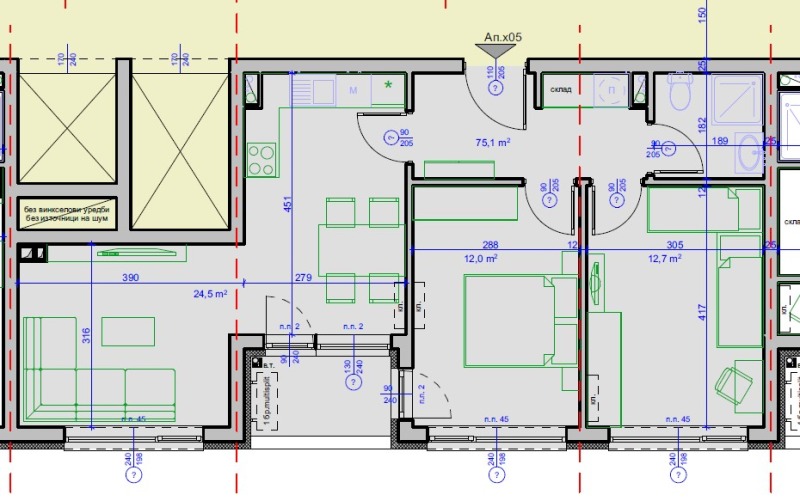 Te koop  2 slaapkamers Burgas , Meden rudnik - zona V , 85 m² | 46019581 - afbeelding [2]