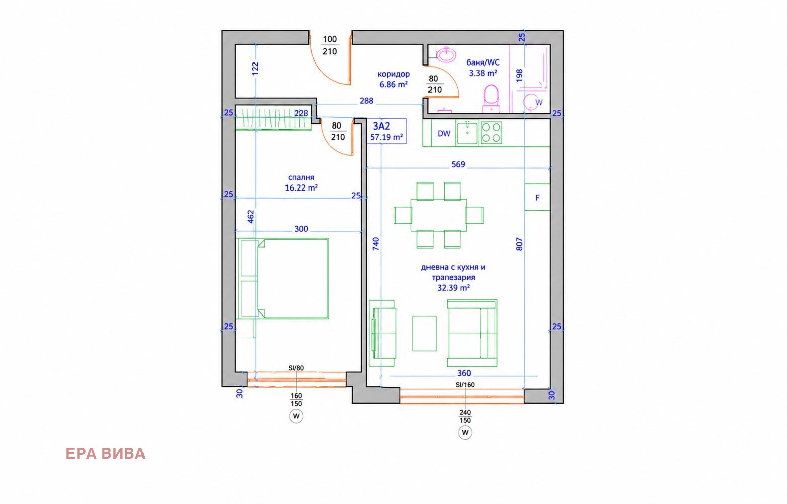 Продава 2-СТАЕН, гр. Варна, Виница, снимка 6 - Апартаменти - 55309829