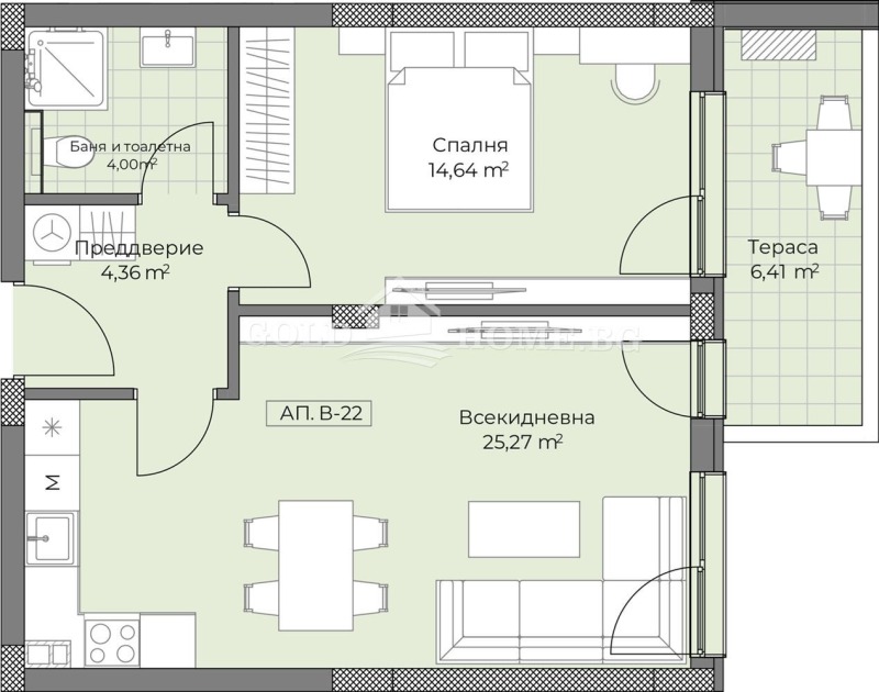 Zu verkaufen  1 Schlafzimmer Plowdiw , Ostromila , 70 qm | 31093132 - Bild [5]