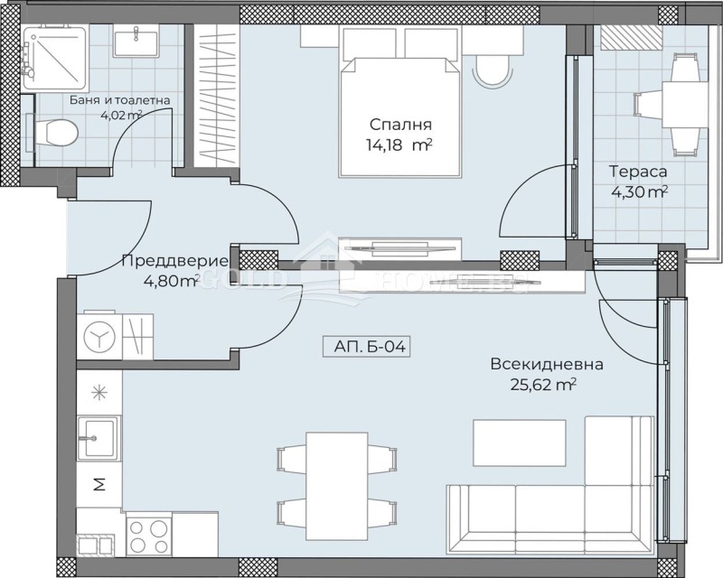 Продава 2-СТАЕН, гр. Пловдив, Остромила, снимка 5 - Aпартаменти - 48980592