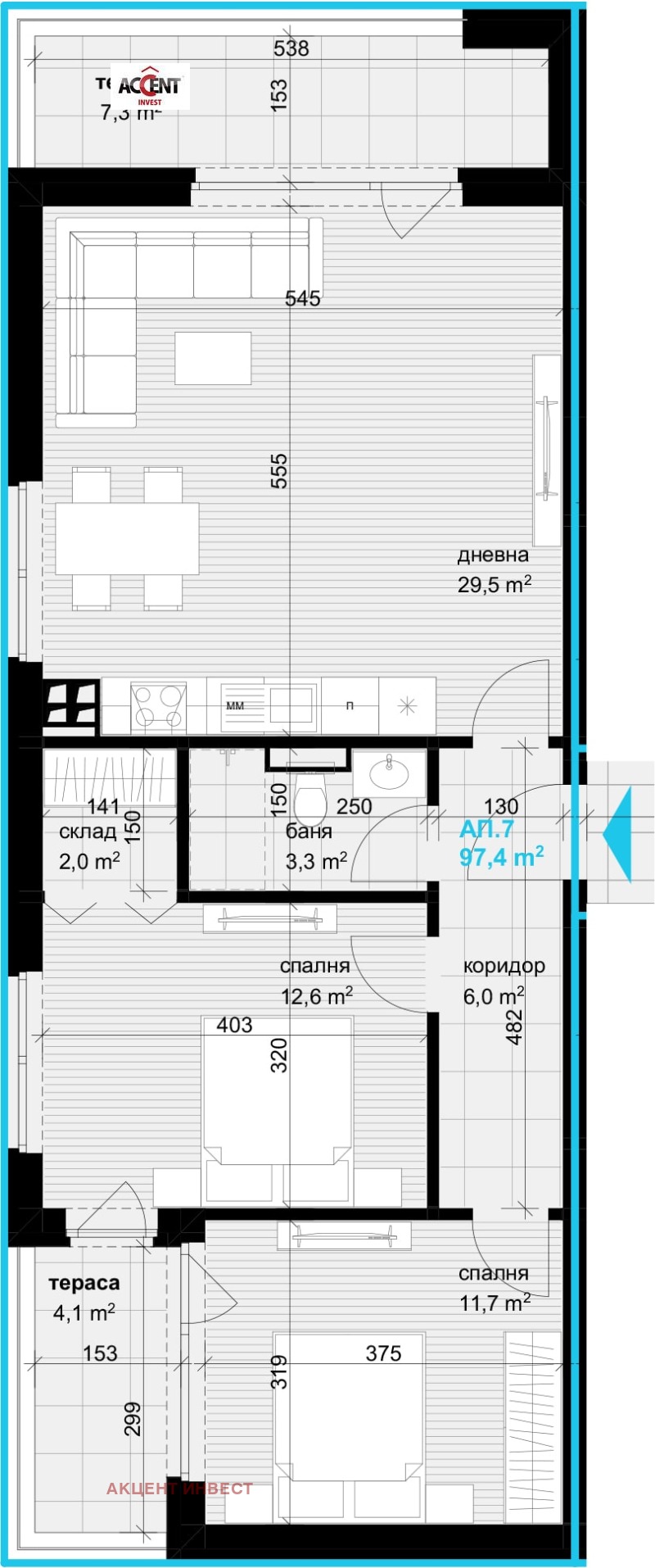 Na prodej  2 ložnice Varna , Asparuchovo , 112 m2 | 51047872 - obraz [2]