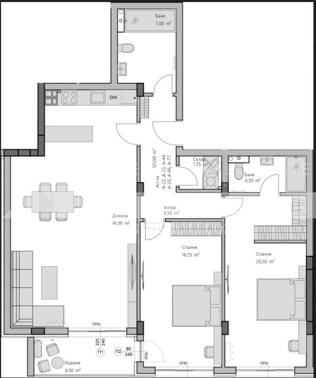 For Sale  2 bedroom Plovdiv , Hristo Smirnenski , 143 sq.m | 65213412 - image [2]