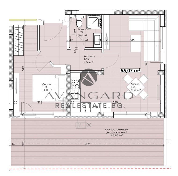 Myytävänä  1 makuuhuone Plovdiv , Belomorski , 85 neliömetriä | 20397423 - kuva [8]