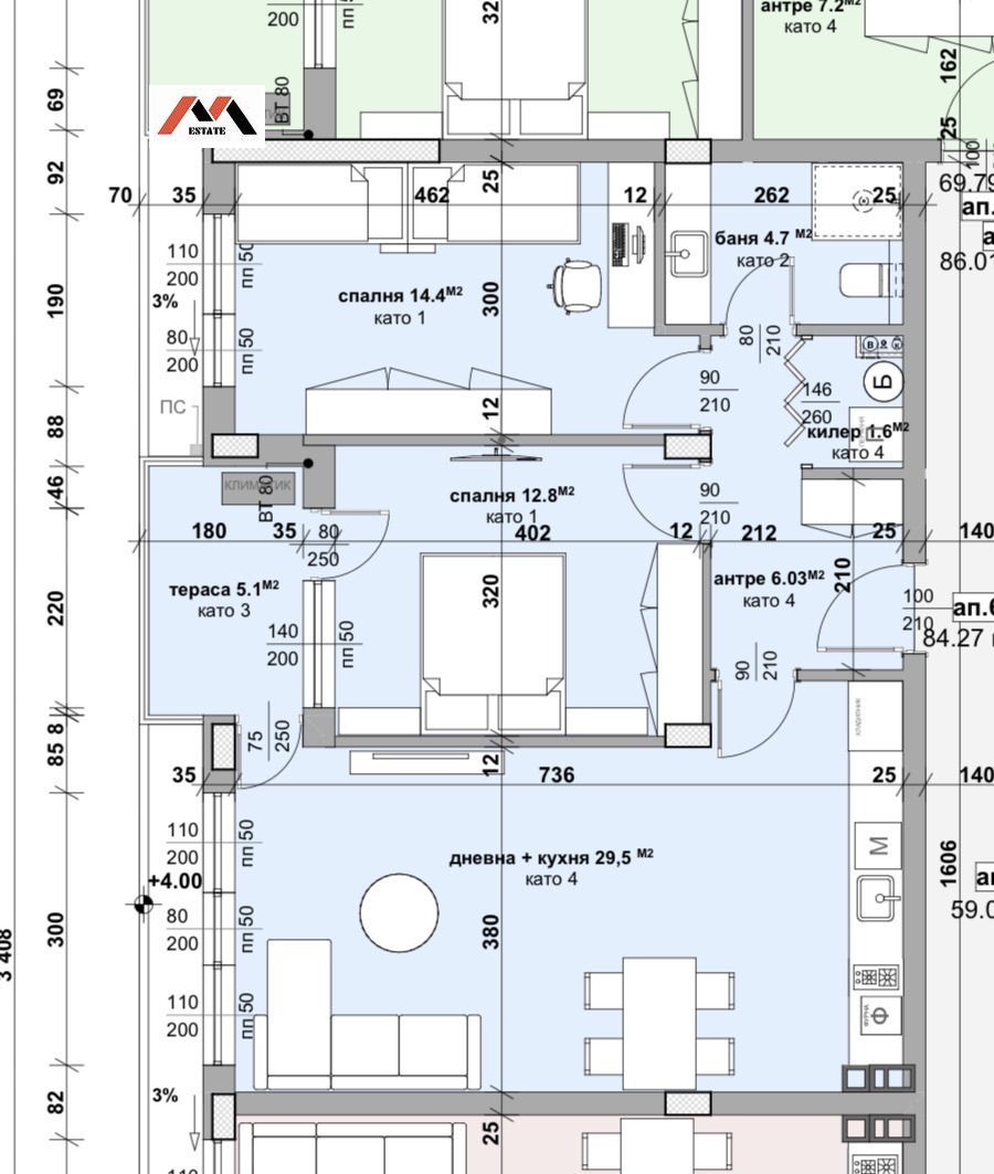 Продава 3-СТАЕН, гр. Стара Загора, Самара 3, снимка 7 - Апартаменти - 53712420
