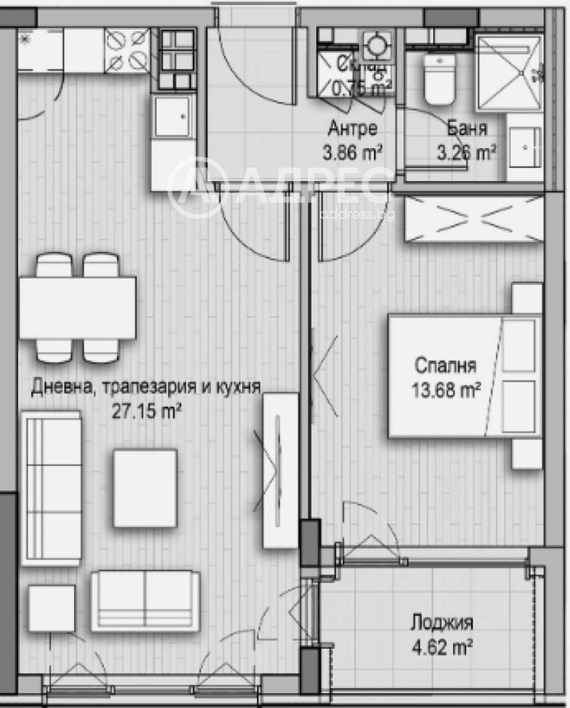 Продава 2-СТАЕН, гр. София, Хладилника, снимка 1 - Aпартаменти - 49526863