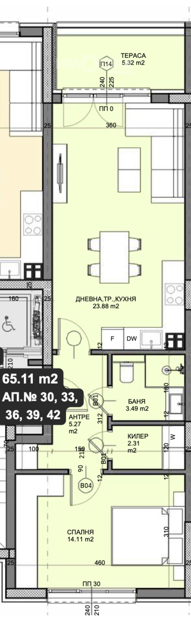 Eladó  1 hálószoba Varna , Galata , 74 négyzetméter | 35750472 - kép [2]