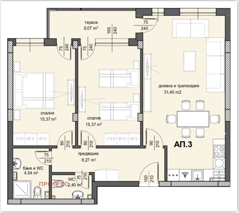 Продава  3-стаен град Пловдив , Център , 120 кв.м | 48355207 - изображение [5]