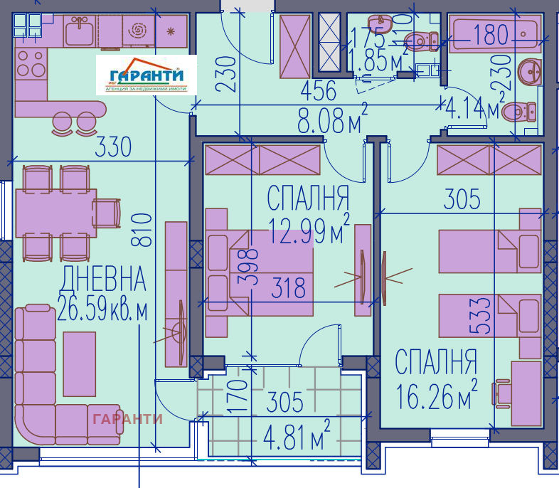 Продава  3-стаен град Пловдив , Каменица 2 , 108 кв.м | 99304173 - изображение [4]