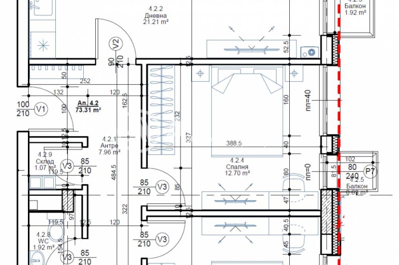Продава 3-СТАЕН, гр. София, Овча купел, снимка 2 - Апартаменти - 52439203