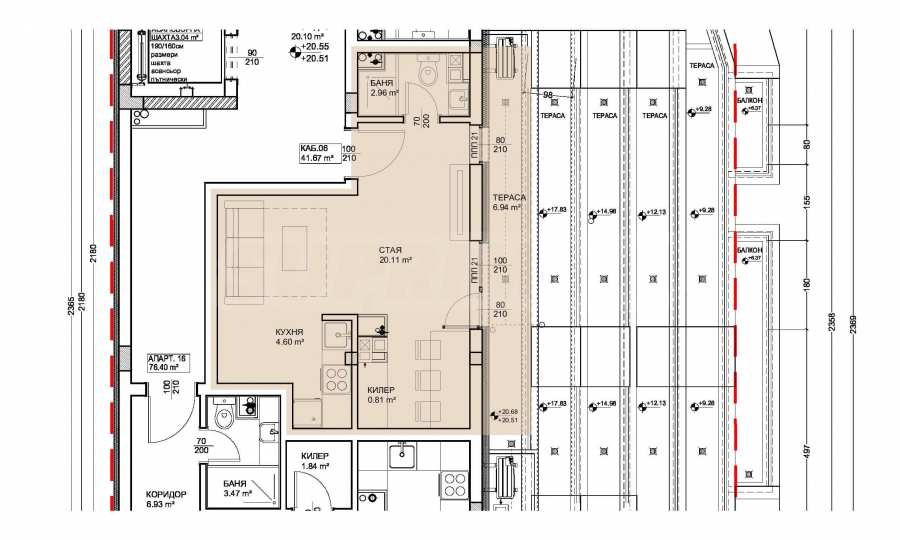 Продава 1-СТАЕН, гр. Варна, Левски 1, снимка 2 - Апартаменти - 42684375