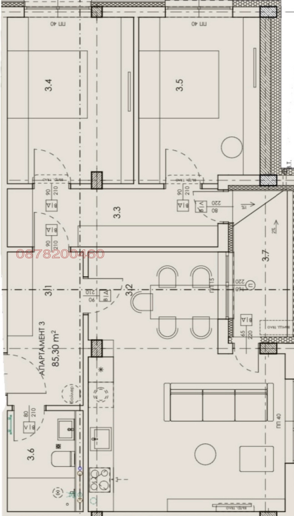 Продава 3-СТАЕН, гр. Плевен, Дружба 2, снимка 3 - Апартаменти - 54291639