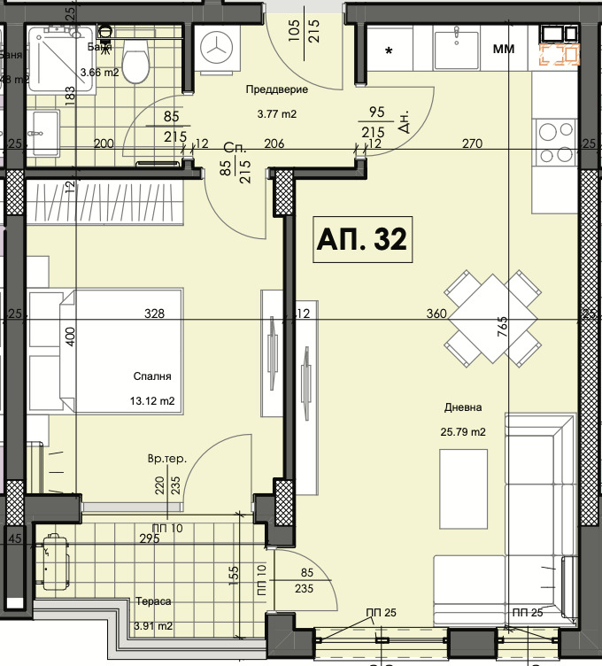 Продава 2-СТАЕН, гр. Пловдив, Кършияка, снимка 3 - Aпартаменти - 47770210