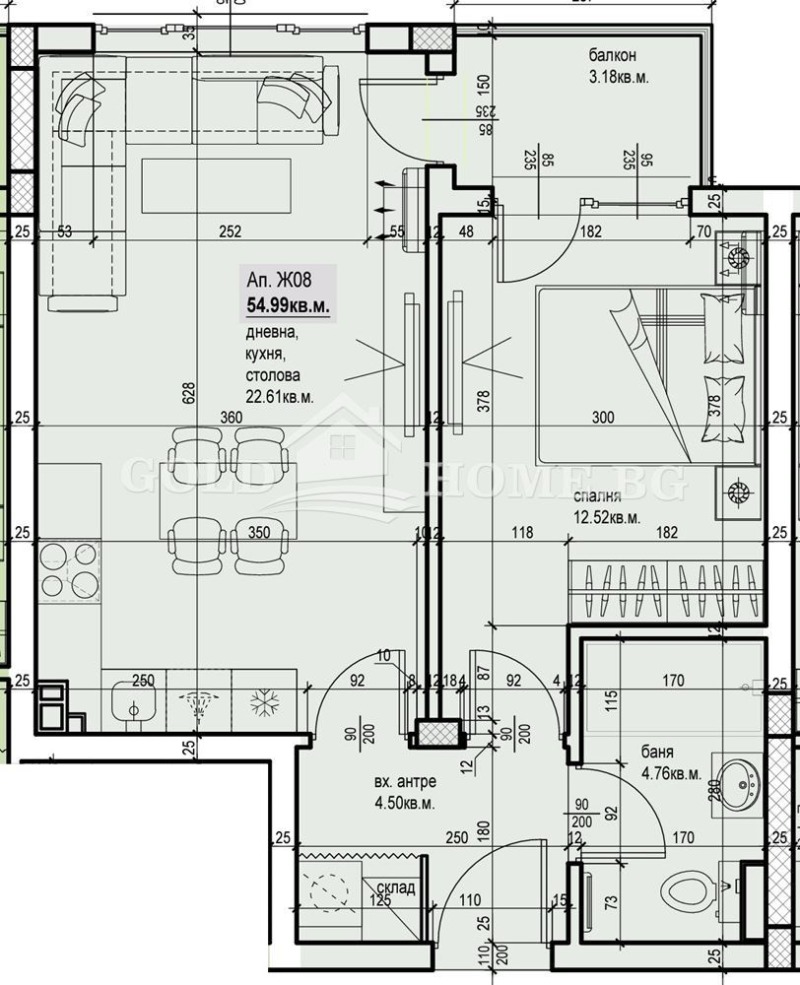 Продава 2-СТАЕН, гр. Пловдив, Остромила, снимка 7 - Aпартаменти - 48111394