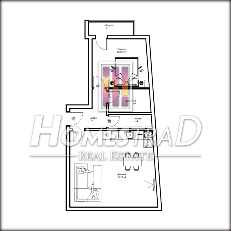 À venda  1 quarto Varna , Hristo Botev , 70 m² | 19940081 - imagem [2]