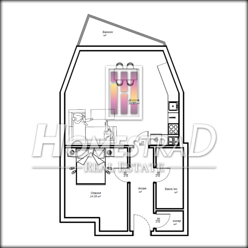 À venda  1 quarto Varna , Hristo Botev , 70 m² | 19940081 - imagem [4]
