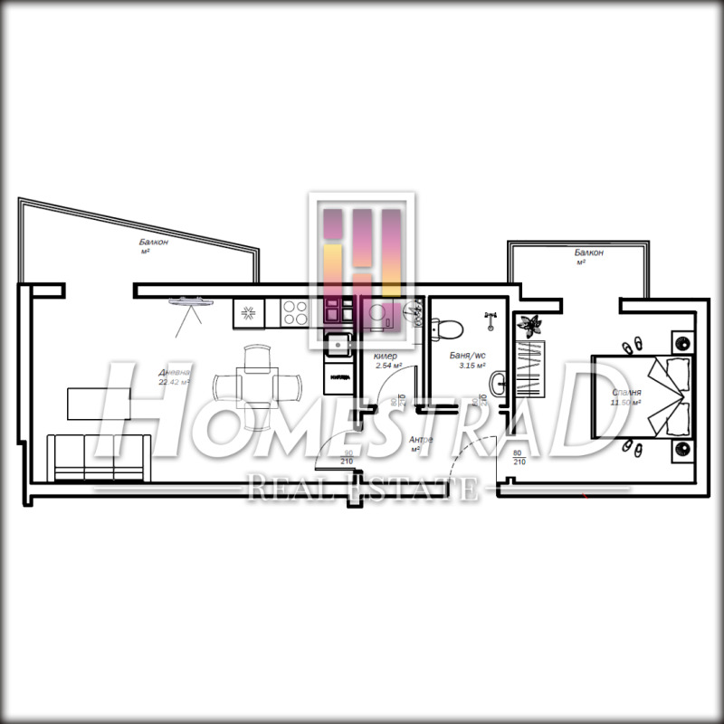 À venda  1 quarto Varna , Hristo Botev , 70 m² | 19940081