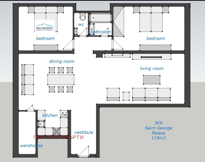Продава 3-СТАЕН, гр. Банско, област Благоевград, снимка 2 - Апартаменти - 52546144
