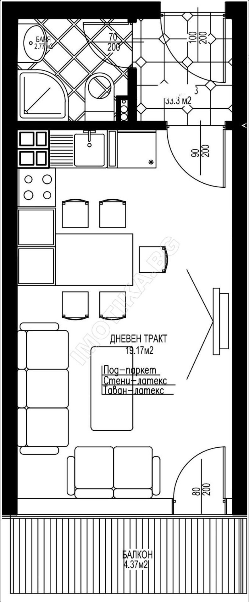 Продава 1-СТАЕН, гр. Варна, Левски 2, снимка 1 - Aпартаменти - 48343456