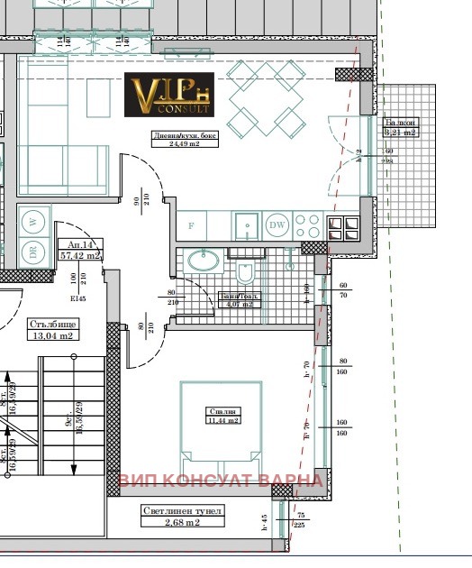 Na prodej  1 ložnice Varna , Levski 1 , 74 m2 | 16150423